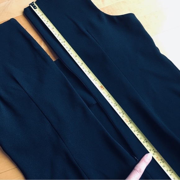 CDC Petites Vintage Black Fitted Dress, Floral, Embroidered, Black, Red, Size 10 - Picture 16 of 17